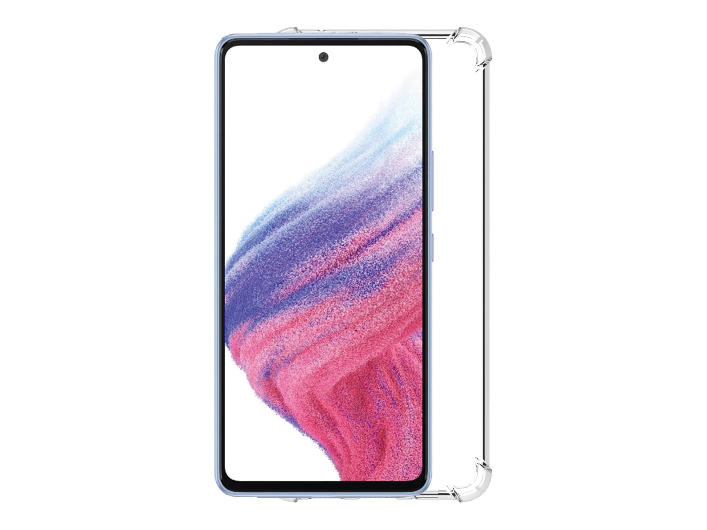 Vorderansicht der SAMSUNG Mobeen Clear Cover für Galaxy A36 5G SM-A366