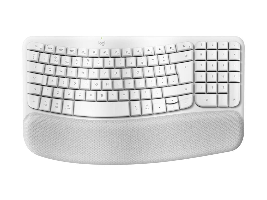 LOGITECH Wave Keys Wireless Ergonomic Keyboard - Seitenansicht