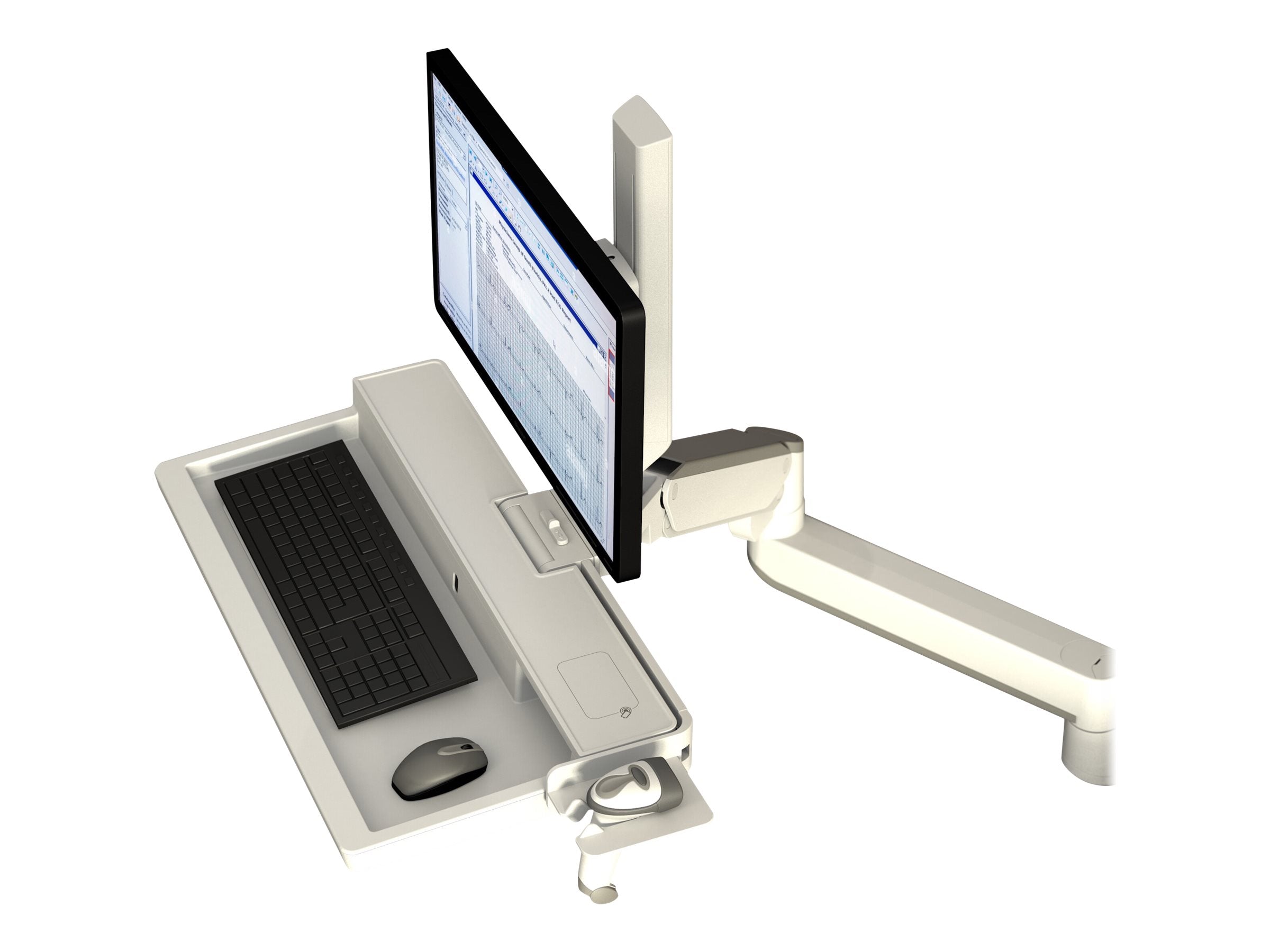 ERGOTRON CareFit Combo System white - Vorderansicht