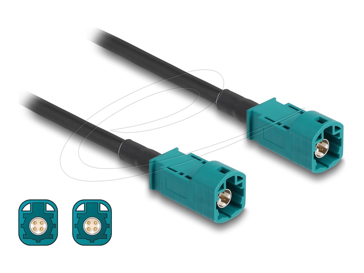 DELOCK Kabel HSD Z Stecker zu HSD Z Stecker 1m - Vorderansicht