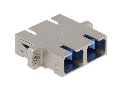 DELOCK LWL Kupplung SC Duplex Buchse zu SC Duplex Buchse Singlemode Metall - Verpackung