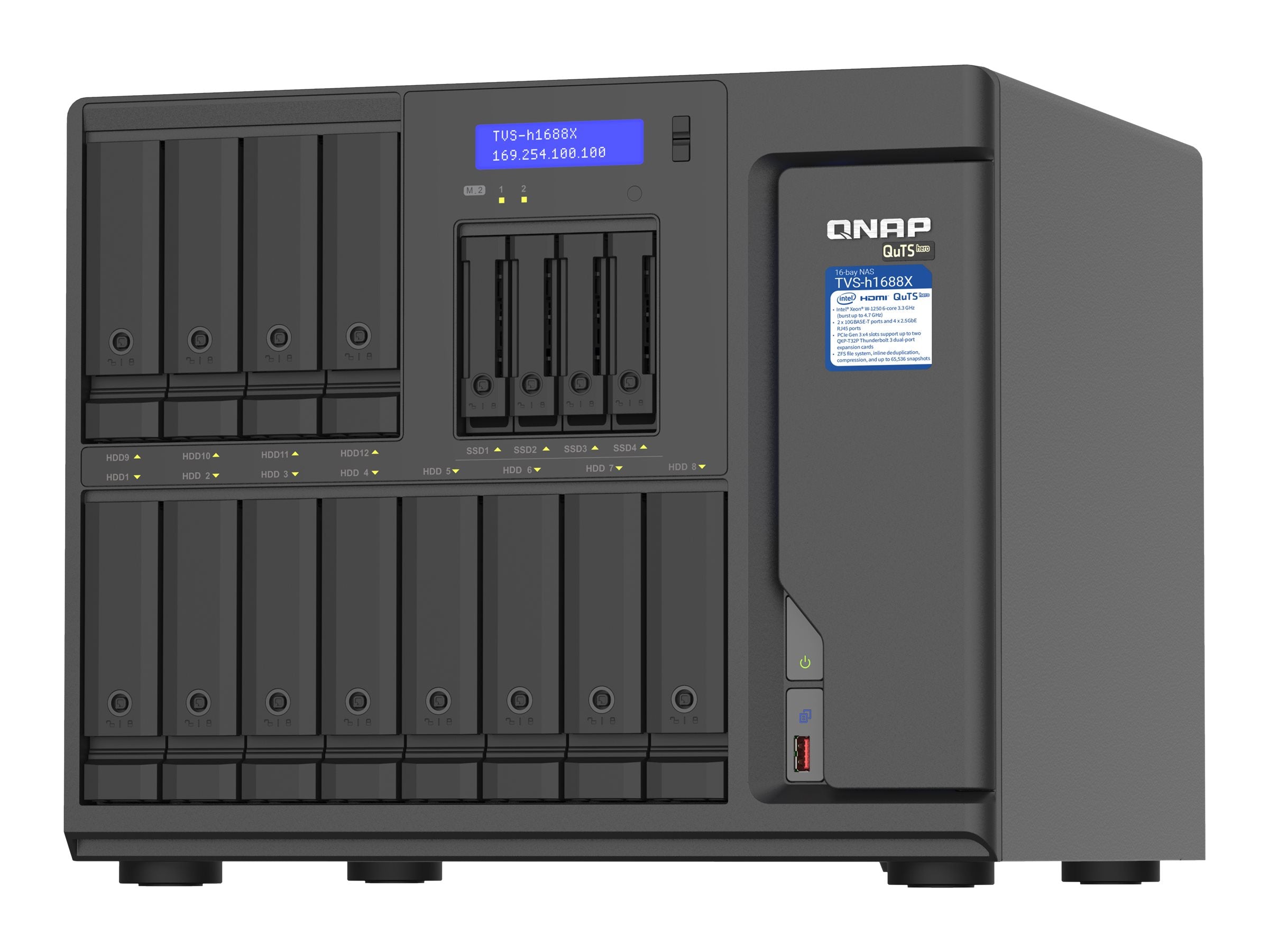 QNAP TVS-H1688X Rückansicht