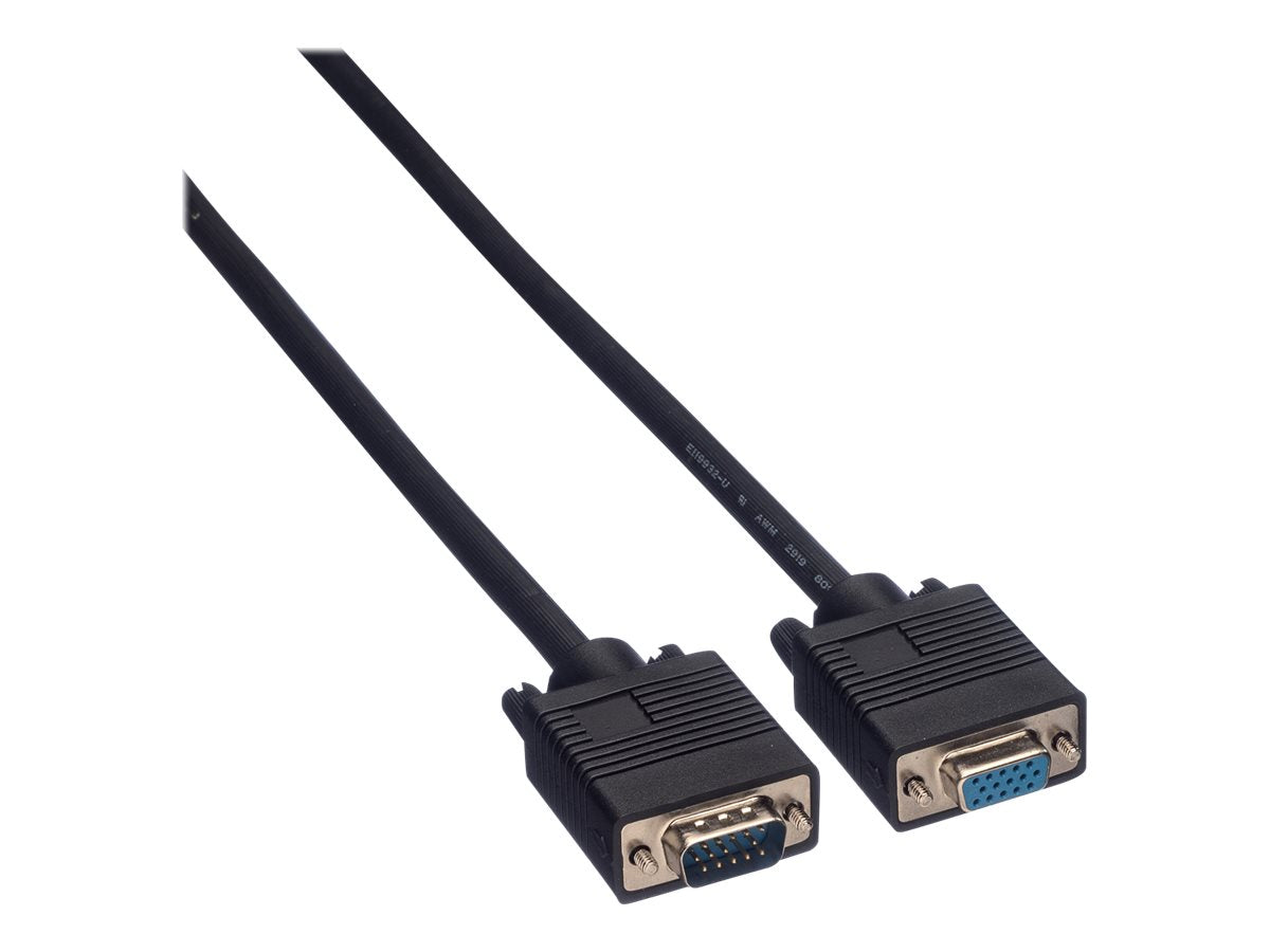 ROLINE VGA-Kabel HD15 ST - BU 6m Vorderansicht