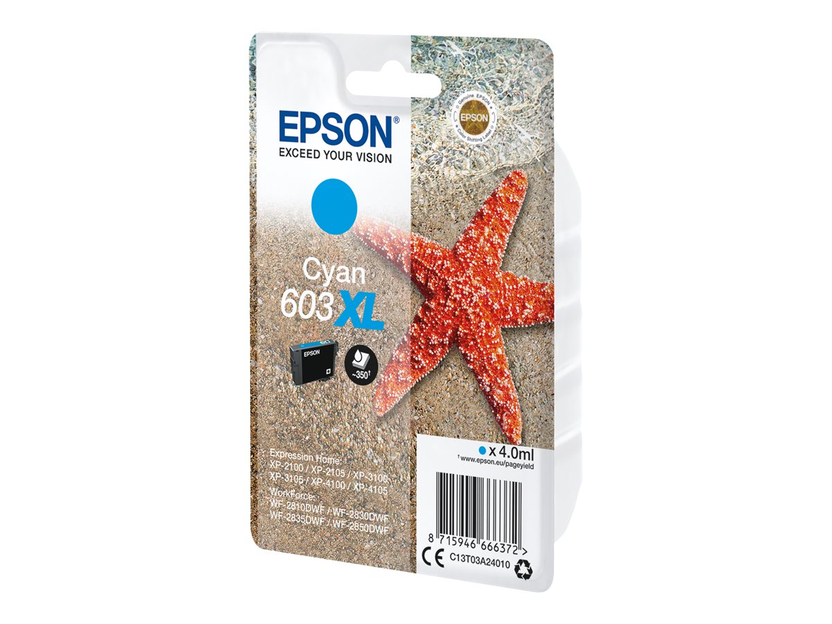 EPSON 4LB Singlepack Cyan 603XL Ink Verpackung