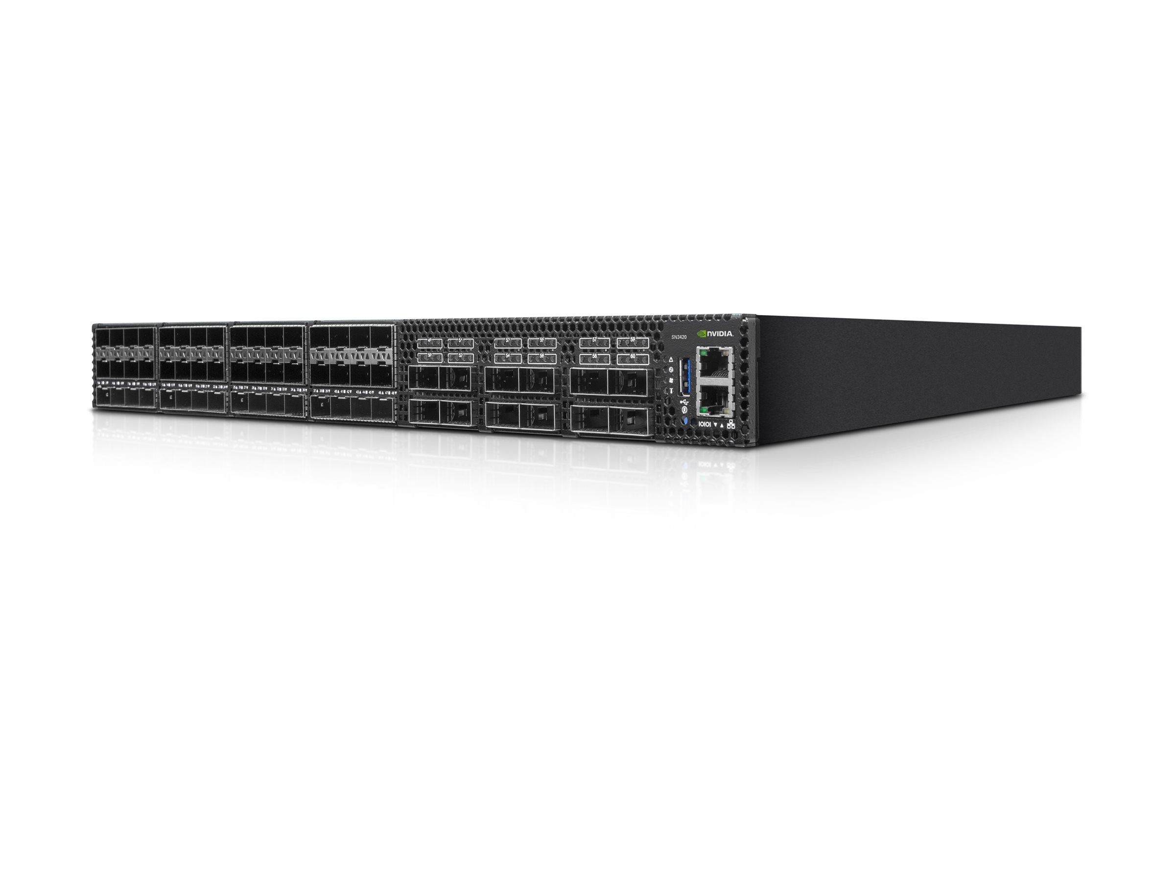 HPE 25GbE 48SFP28 12QSFP28 Power to Connector Airflow Switch SN3420M with NVIDIA Cumulus