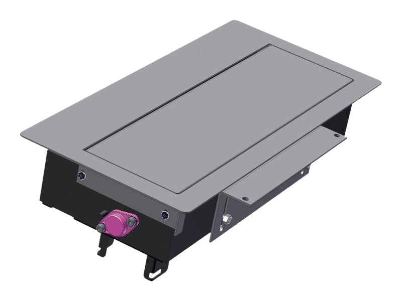 BACHMANN TOPFRAME Medium grau/schwarz Auftisch-Version mit Rahmen - Vorderansicht