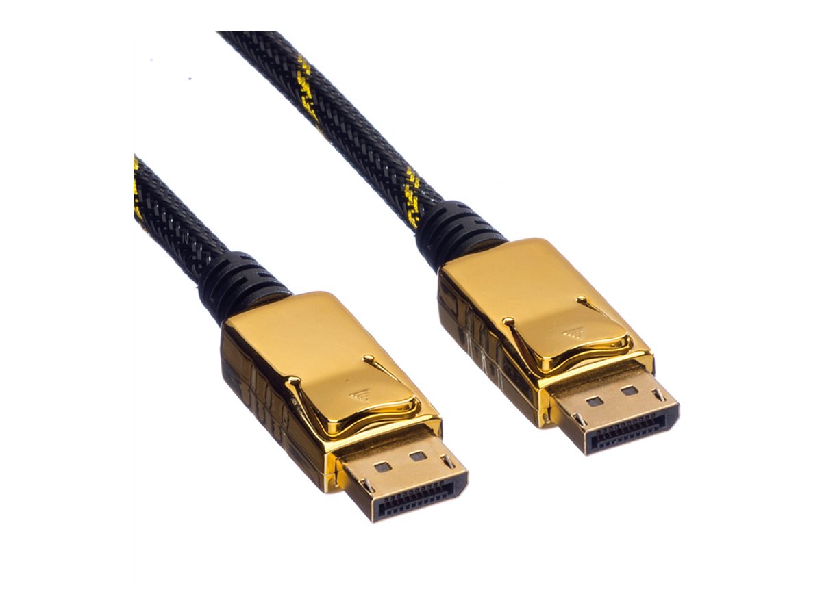 ROLINE GOLD DisplayPort Kabel DP ST - ST 3m Anschlussansicht