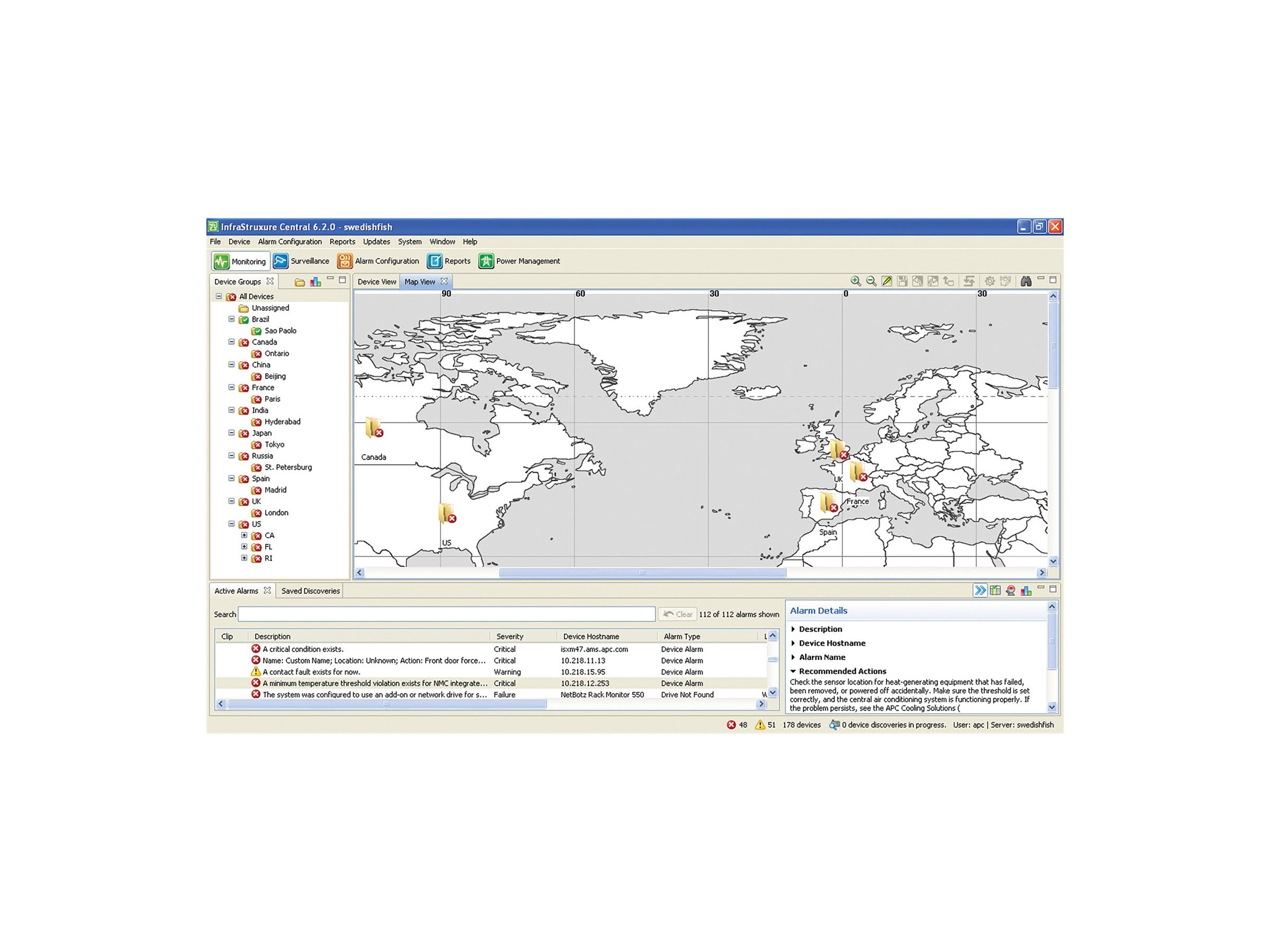 APC InfraStruXure Central Enterprise Pilot Pak Rückansicht