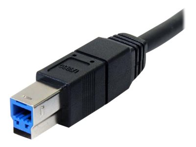 STARTECH.COM 3m Black SuperSpeed USB 3.0 Cable A to B - M/M Detailansicht