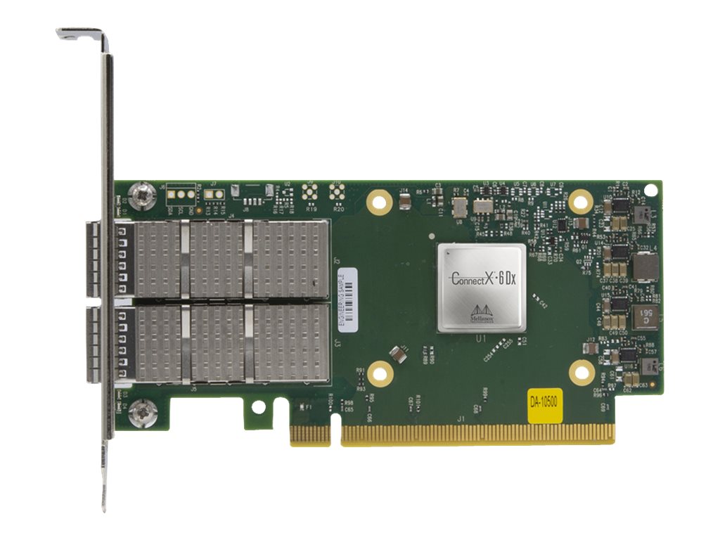 LENOVO ThinkSystem Mellanox ConnectX-6 Dx 100GbE QSFP56 2-port PCIe 4 Ethernet Adapter - Vorderansicht
