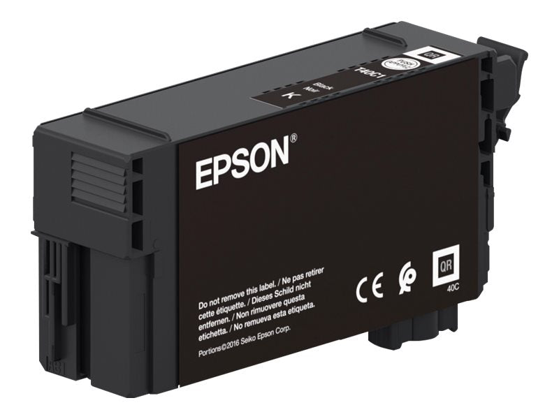 EPSON UltraChrome XD2 Black T40C140 50ml Tintenpatrone Vorderansicht