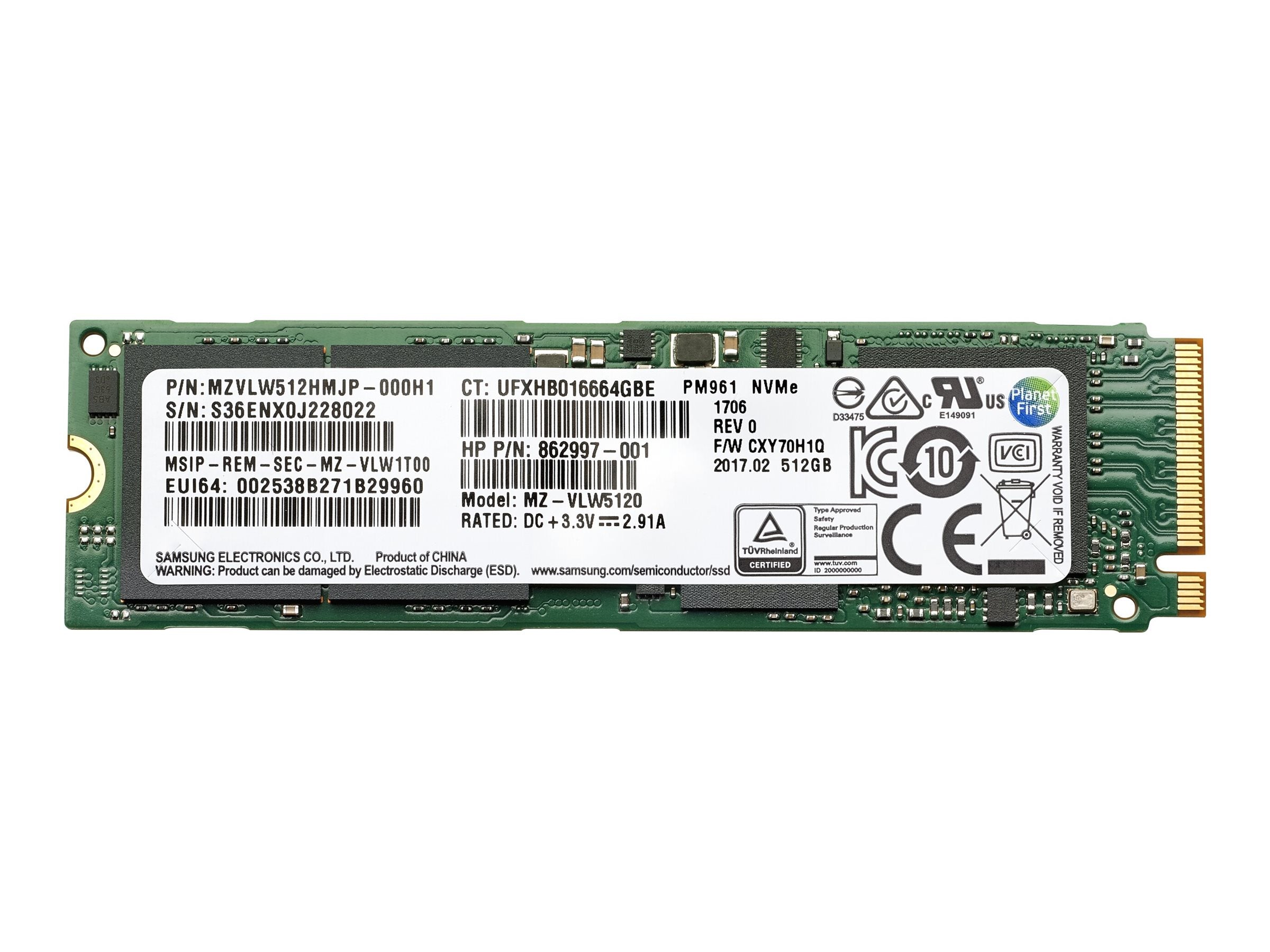HP 1TB PCIe NVME TLC SSD Verpackung