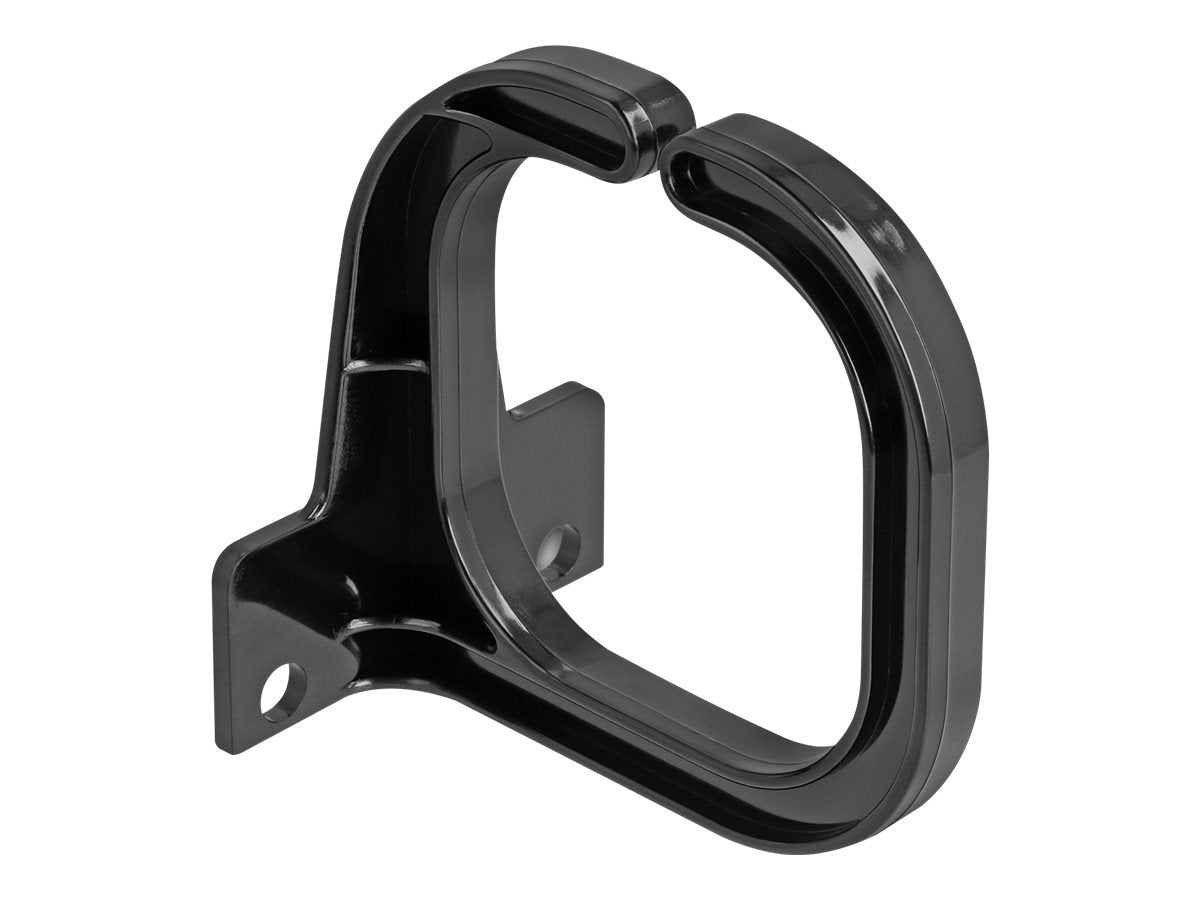 DELOCK Kabelbugel 83 x 60mm mit Montageplatte schwarz - Vorderansicht
