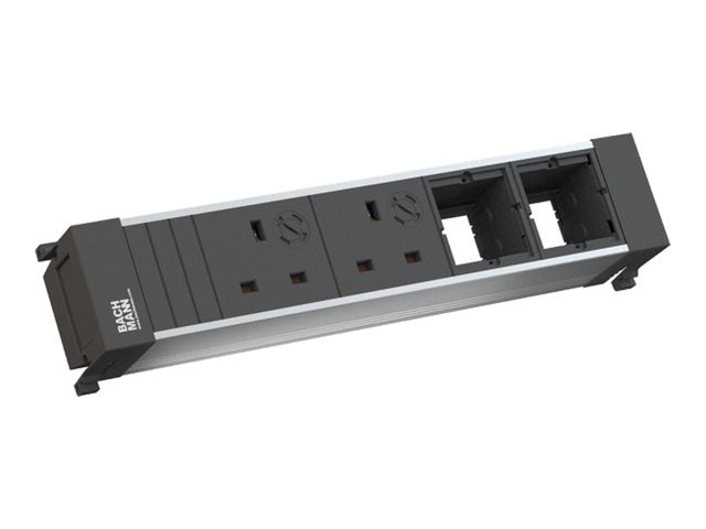 BACHMANN POWER FRAME 2xUK 3,15A 90 2xCM Strom 0,2m - Vorderansicht