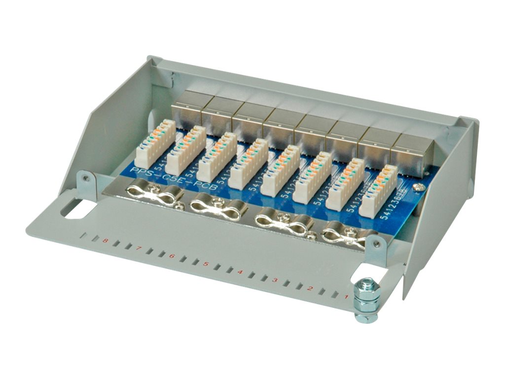 ROLINE Patchpanel 8 Ports Kat.5e Detailansicht