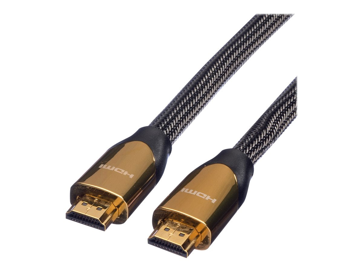 ROLINE 4K PREMIUM HDMI Ultra HD Kabel mit Ethernet 2m - Vorderansicht