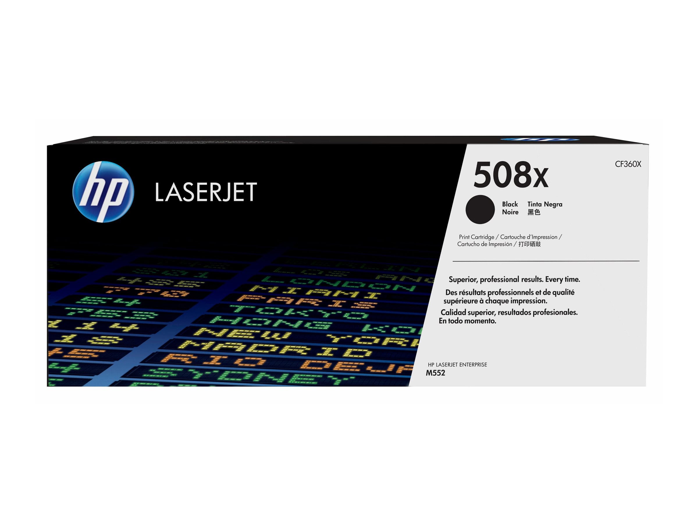 HP 508X Tonerpatrone Seitenansicht