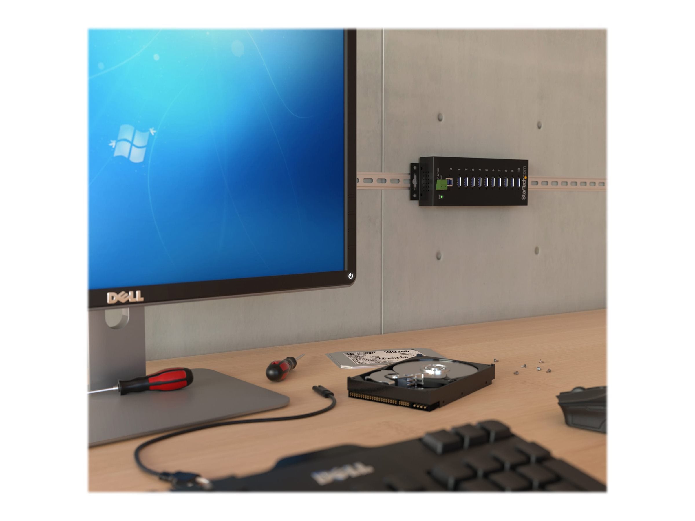 STARTECH.COM 10 Port Industrieller USB 3.0 Hub Verpackung