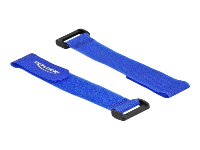 DELOCK Klett-Kabelbinder blau Detailansicht