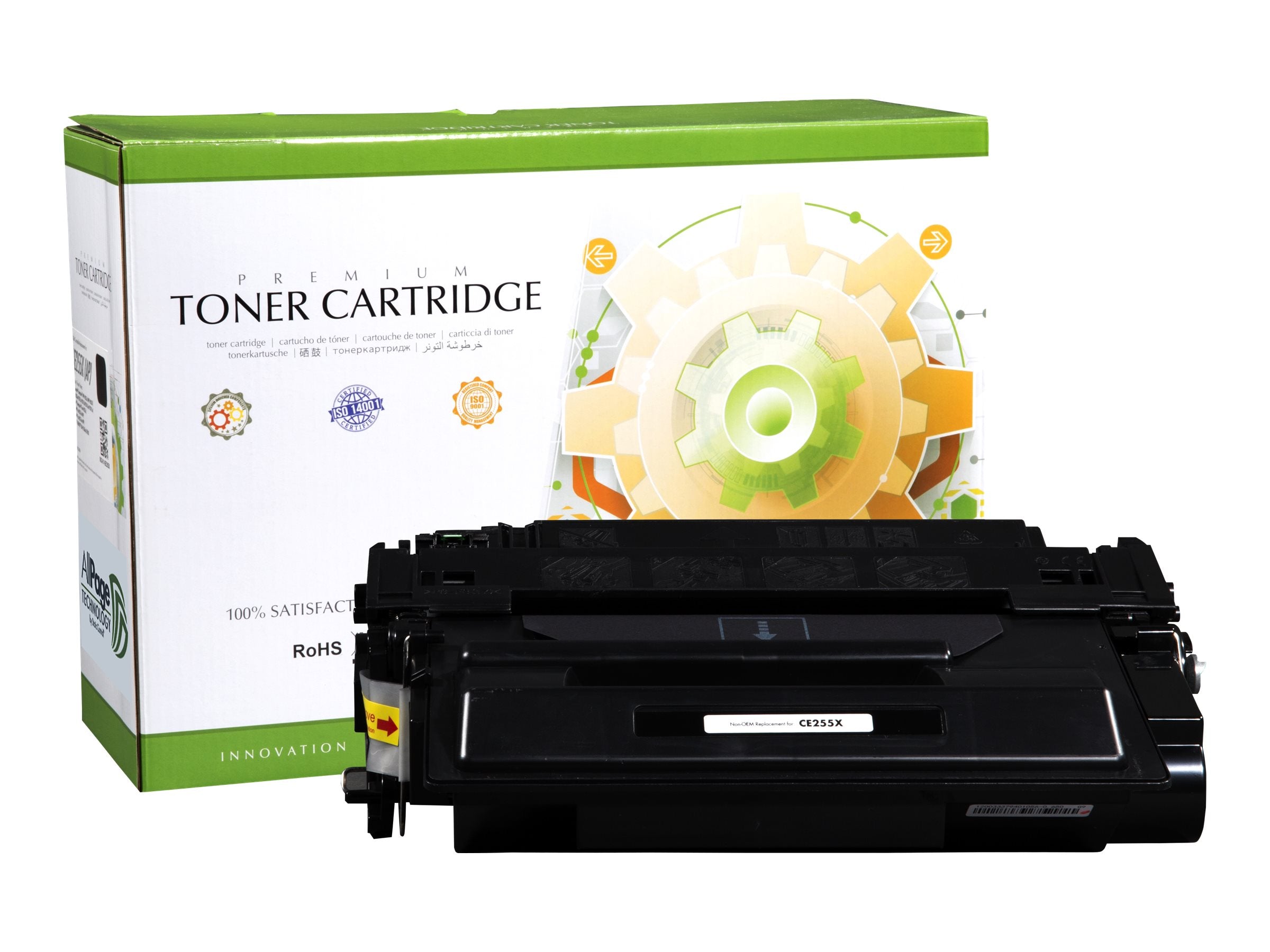 STATIC Tonerpatrone HP CE255X schwarz - Vorderansicht