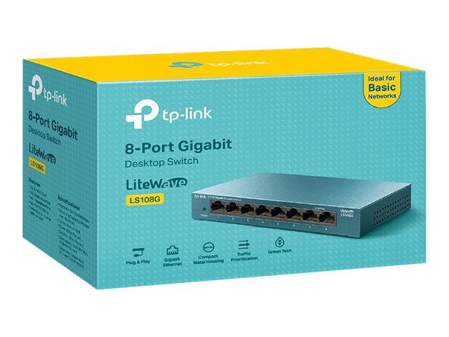 TP-LINK LS108G LiteWave 8-Port Gigabit Switch Verpackung