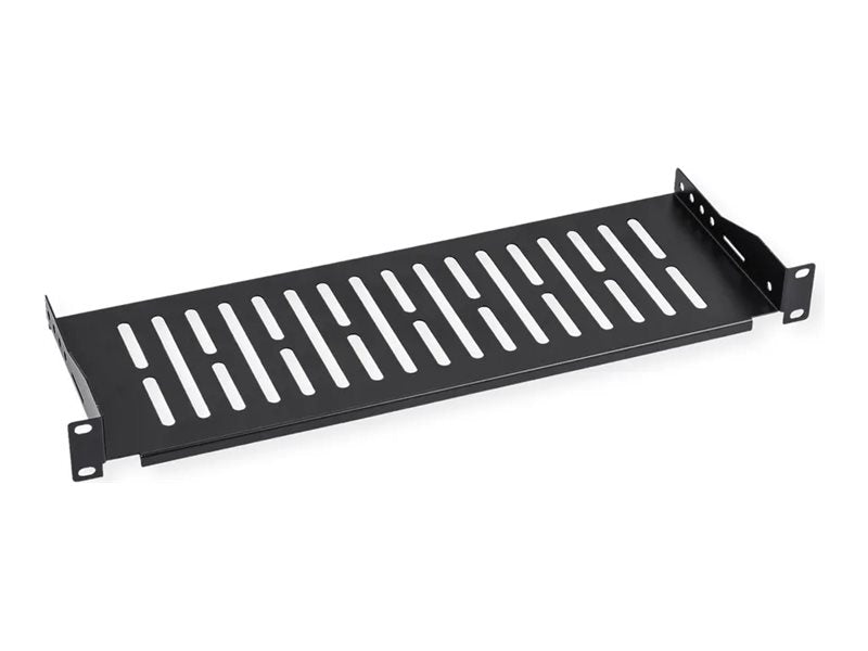 VALUE 19-Geräteträger 485 x 150mm schwarz - Vorderansicht