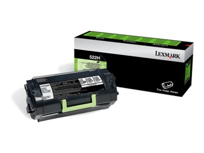 LEXMARK 522H Toner schwarz hohe Kapazität Vorderansicht