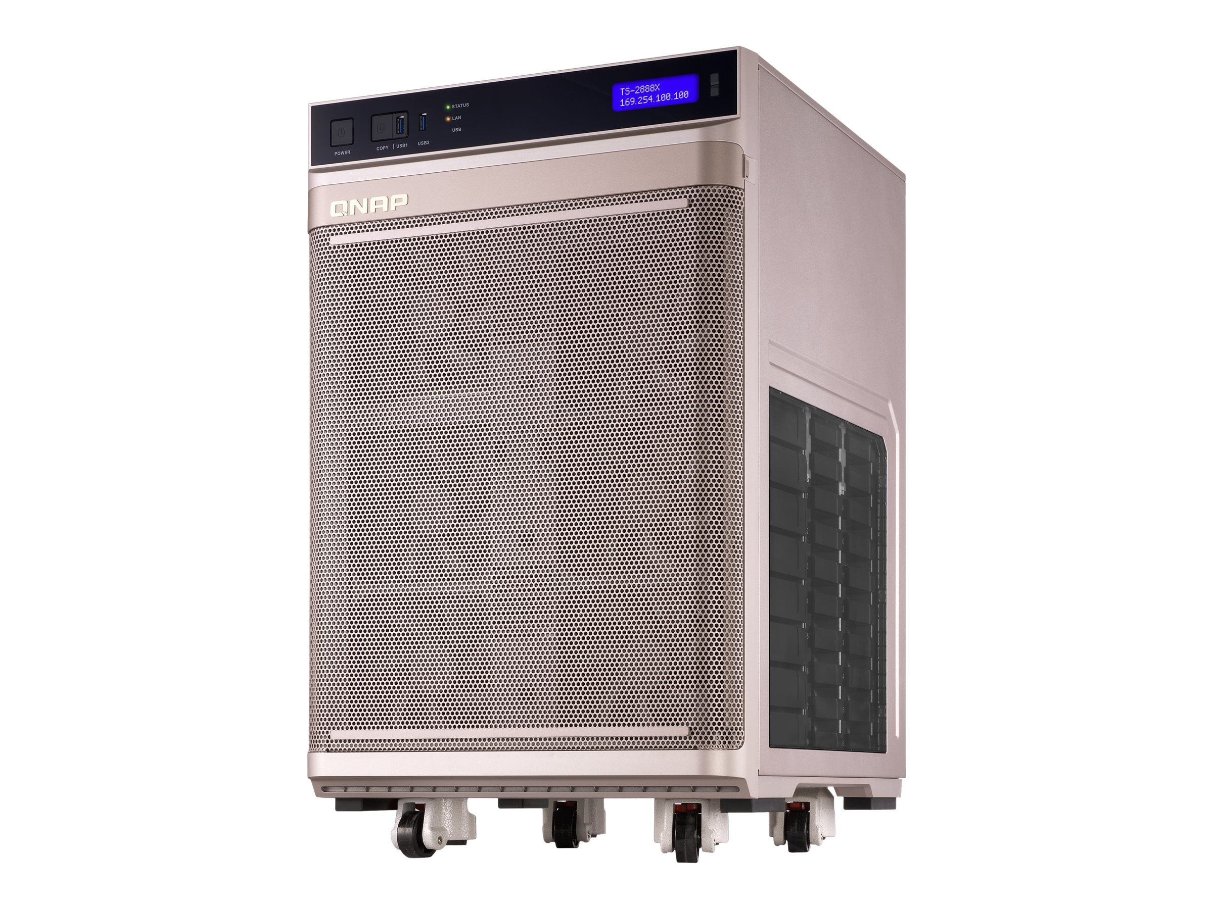 QNAP TS-2888X-W2145-512G NAS-Server Rückansicht