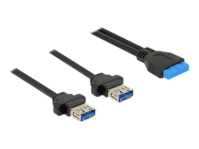 DELOCK Kabel USB 3.0 Pfostenbuchse 2,00 mm 19 Pin - Vorderansicht