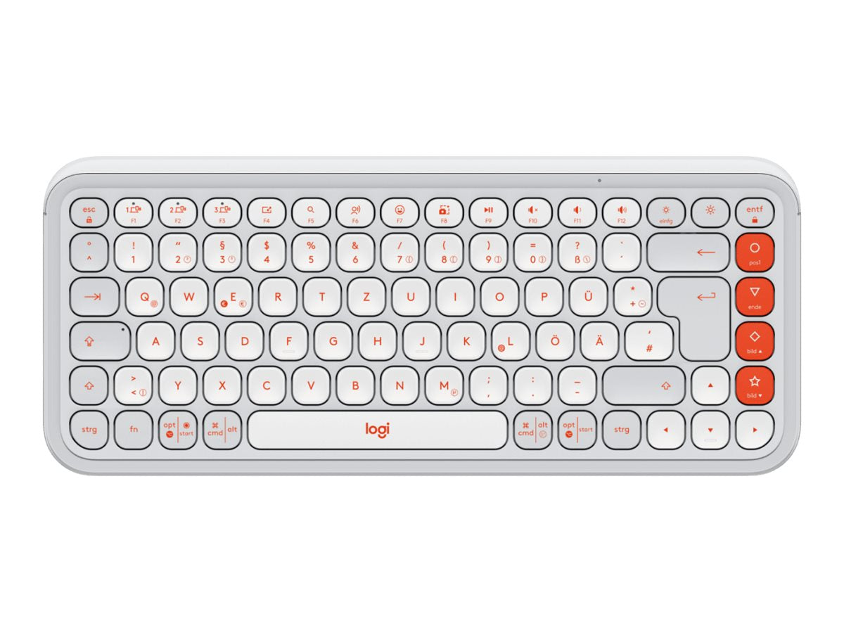LOGITECH POP ICON KEYS - OFF WHITE Tastatur Vorderansicht