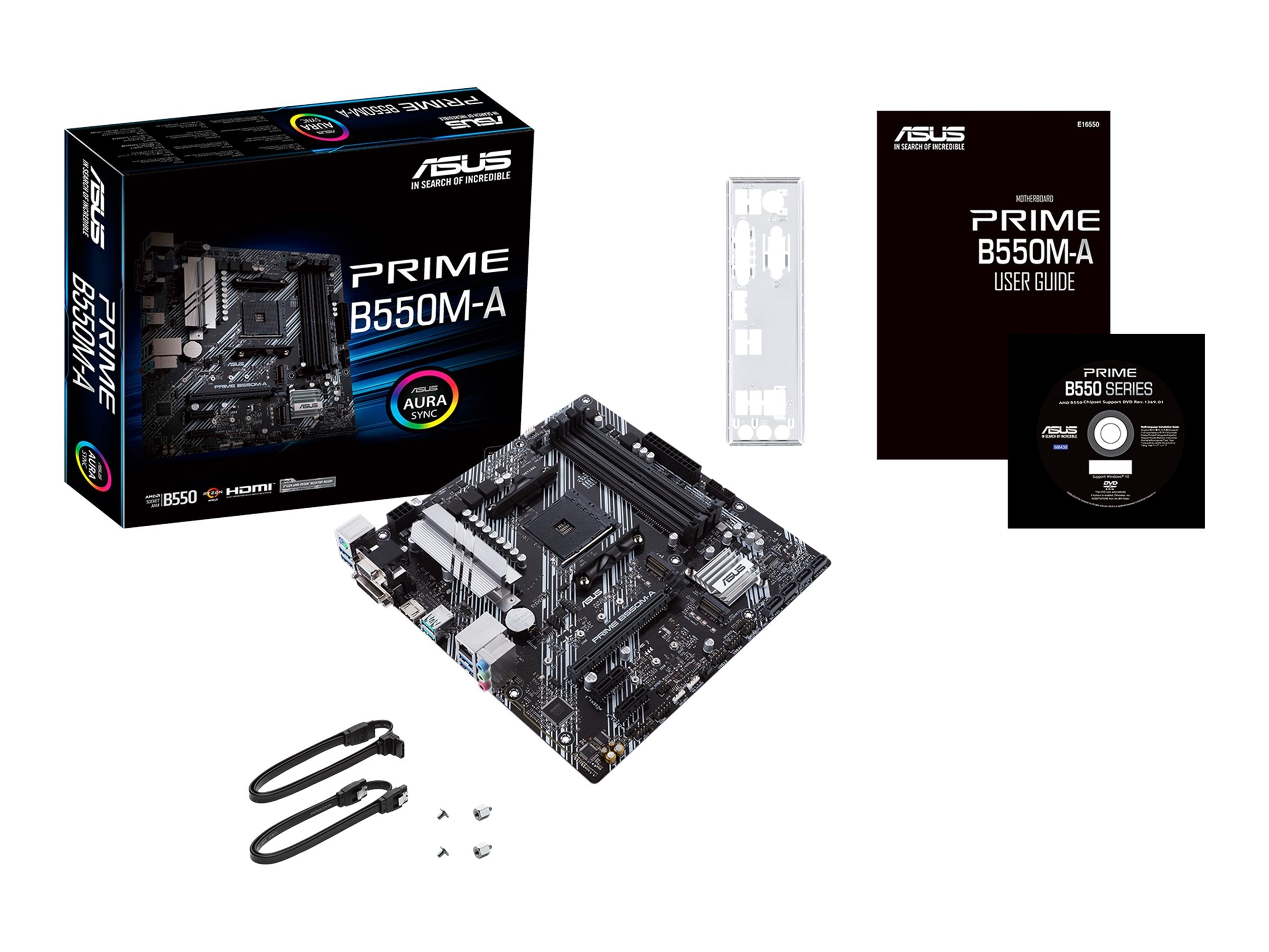 ASUS PRIME B550M-A Motherboard Vorderansicht