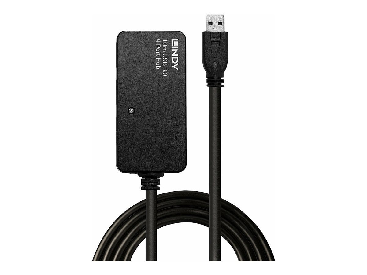 LINDY USB 3.0 Aktivverlaengerungs-Hub Pro 10m 4 Port Vorderansicht