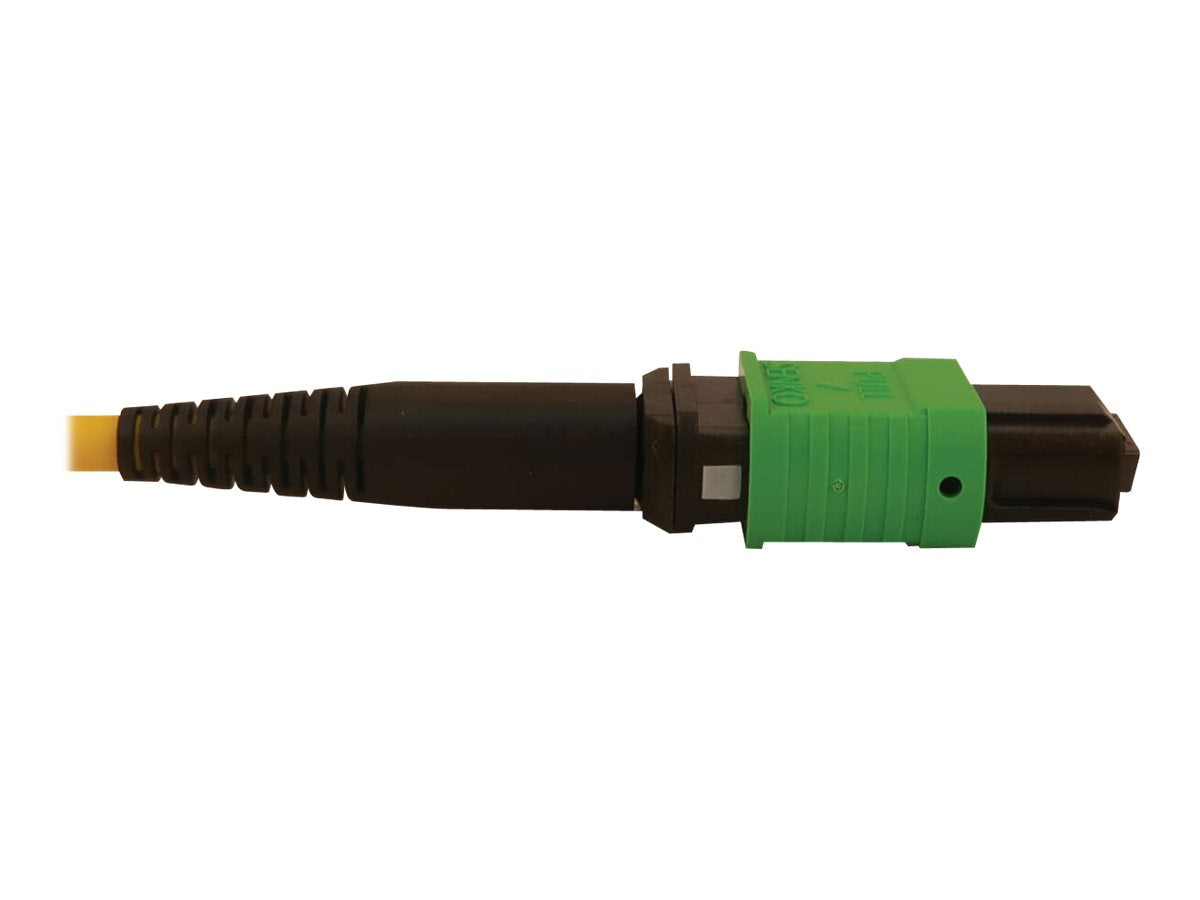 EATON TRIPPLITE 40/100/400G Singlemode 9/125 OS2 Breakout Fiber Optic Cable 16F MTP/MPO-APC to 8x Duplex SN-UPC F/M Yellow 3m