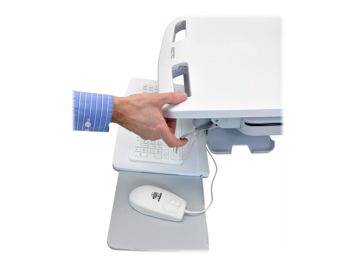 Vorderansicht des ERGOTRON StyleView Wagens mit LCD-Gelenk SLA-Antrieb