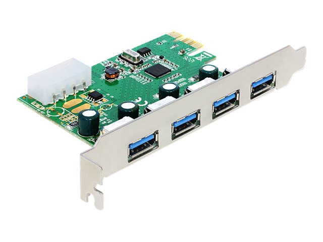 DELOCK PCIe USB 3.0 4 Port NEC-Chipset Verpackung