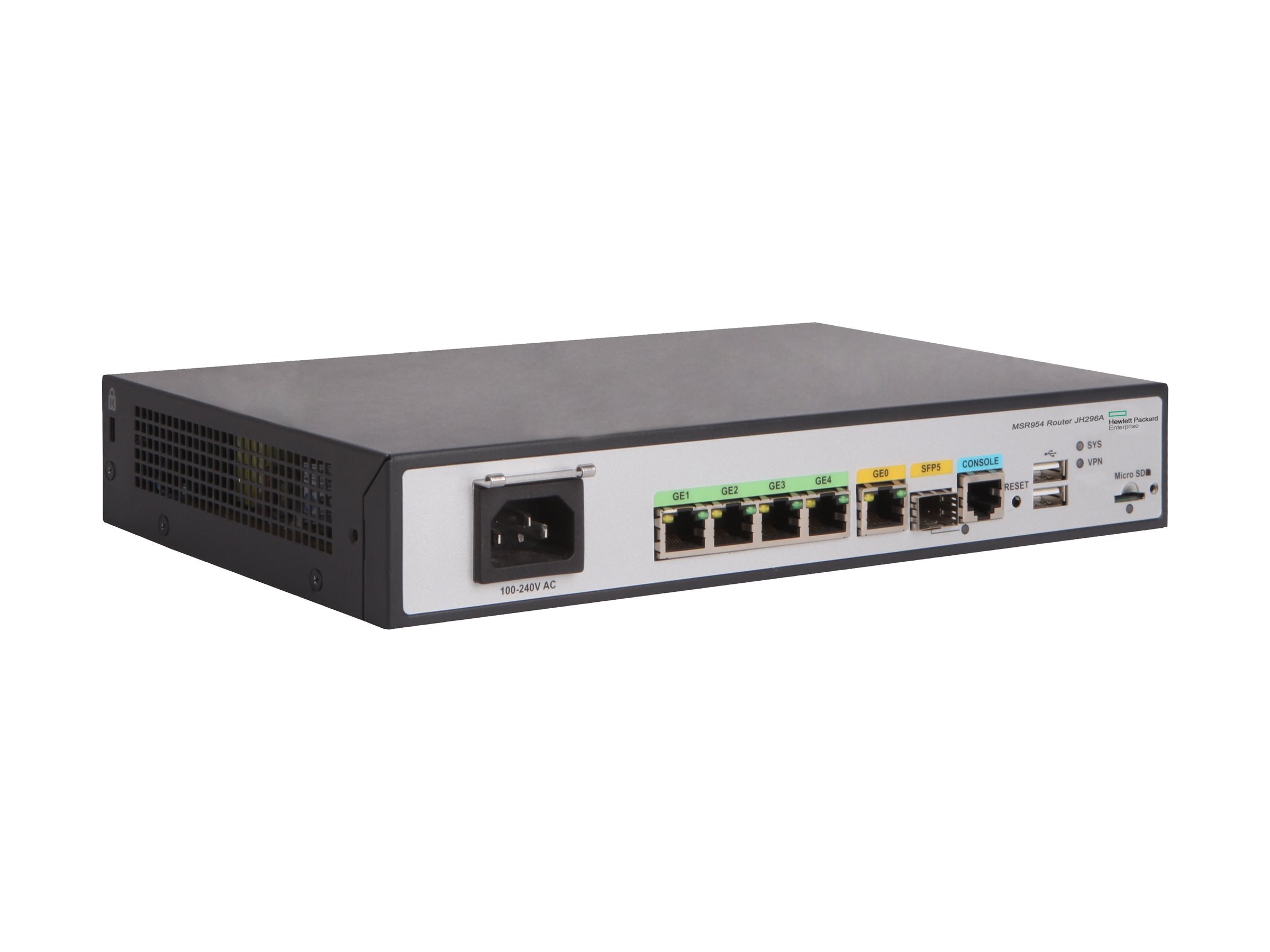 HPE MSR954 1GbE SFP Router Rückansicht
