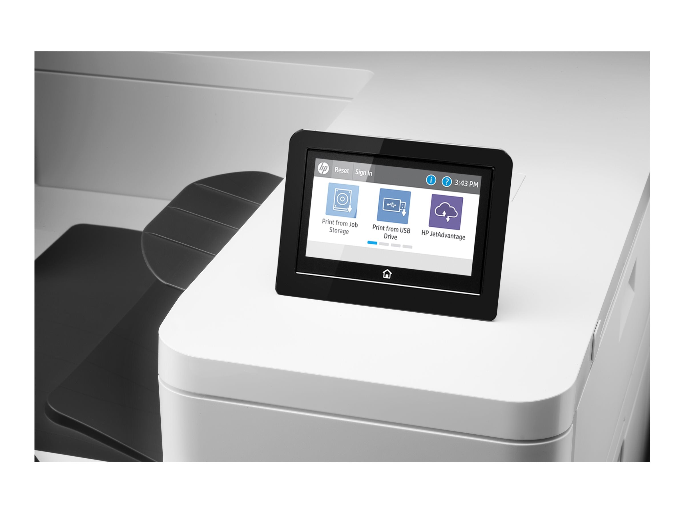HP Color LaserJet Enterprise M856dn Printer - Vorderansicht