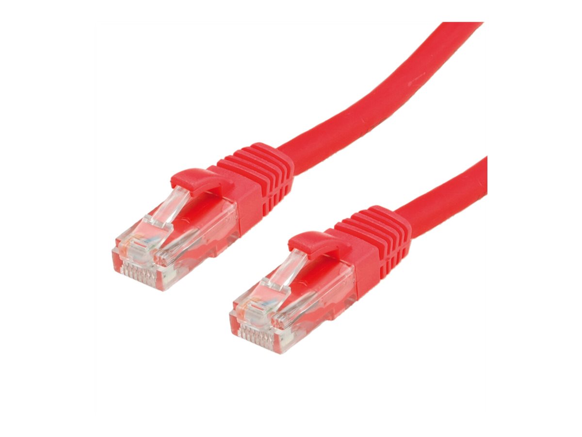 VALUE Patchkabel Kat.6A Class EA UTP rot 5m - Vorderansicht