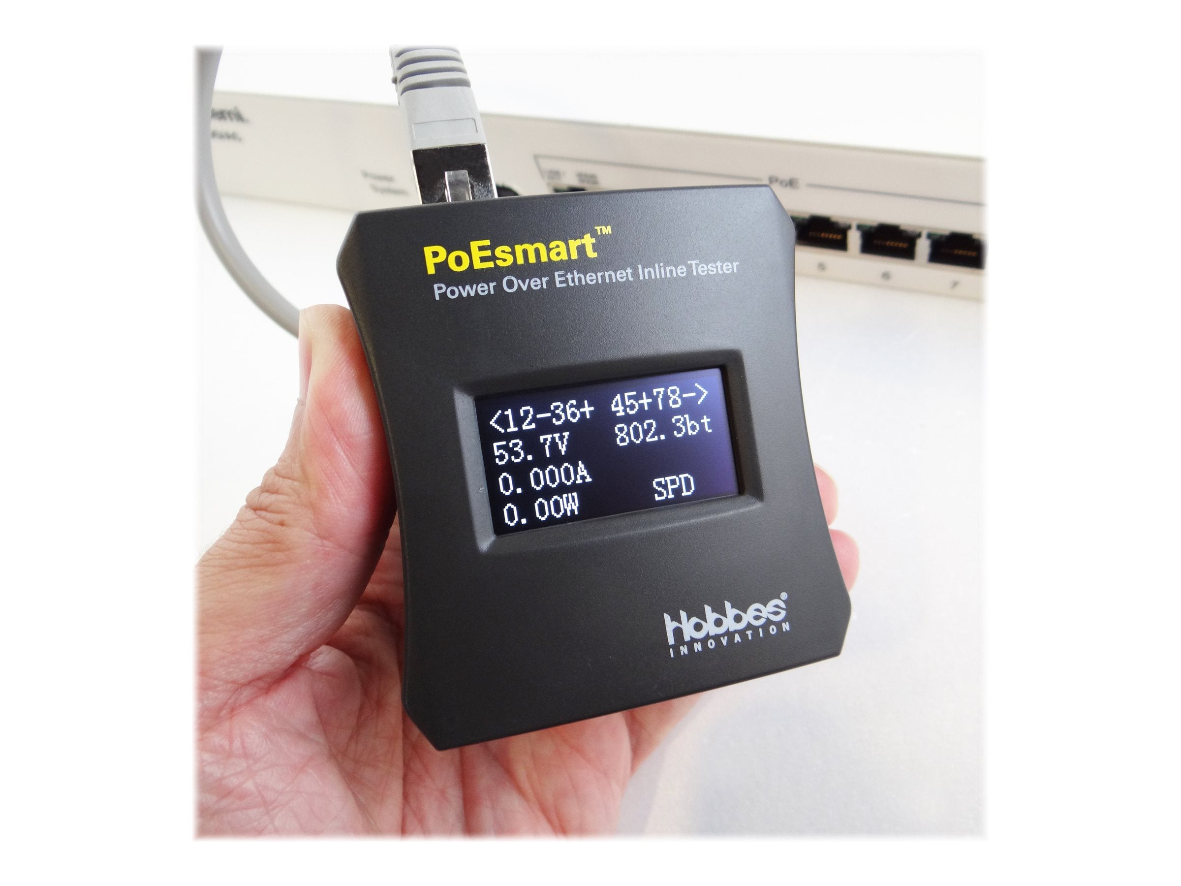 HOBBES PoEsmart Inline-Power-Over-Ethernet Tester - Verpackung