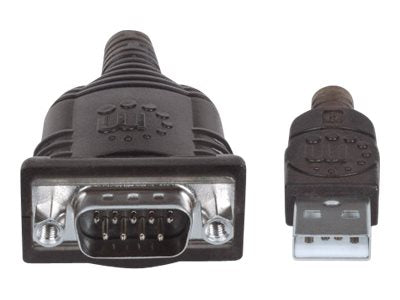 MANHATTAN USB RS232 Seriell Konverter Verbindet ein serielles Geraet mit dem USB Port Prolific PL-2303HXD-Chipsatz 0