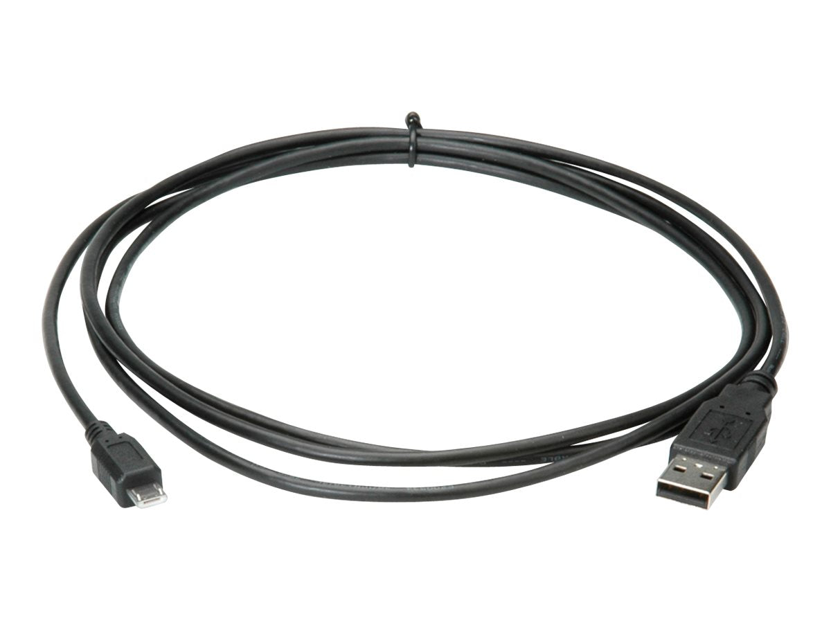 ROLINE USB 2.0 Kabel USB A ST - Micro USB B ST schwarz 3m Verpackung