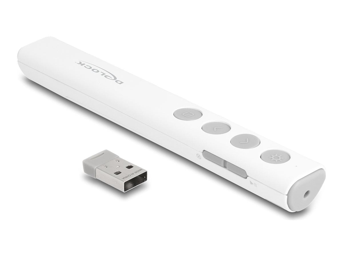 DELOCK USB Laser Presenter weiss - Vorderansicht
