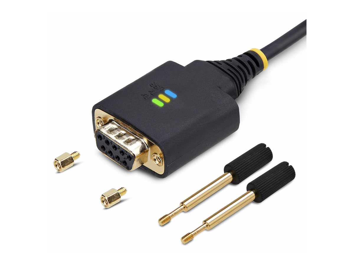 STARTECH.COM 30cm USB Null Modem Kabel USB Seriell Adapter COM Retention
