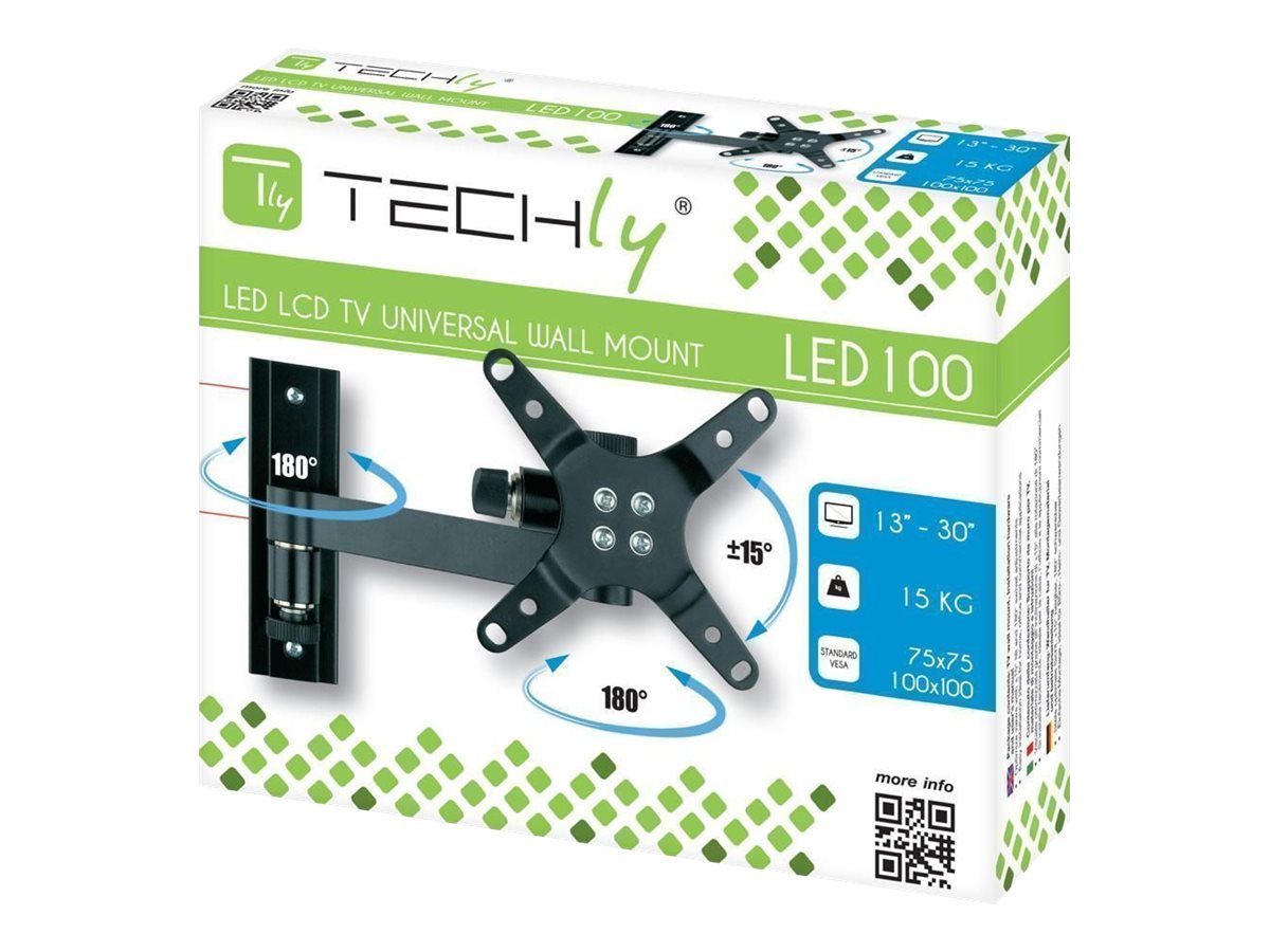 TECHLY Wandhalterung ICA-LCD-105BK Vorderansicht