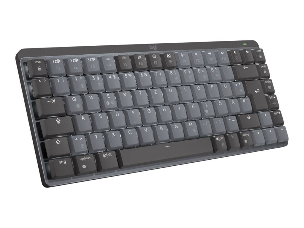 LOGITECH MX Mechanical Mini Minimalist Wireless Illuminated Keyboard  - GRAPHITE - (DE) - CLICKY