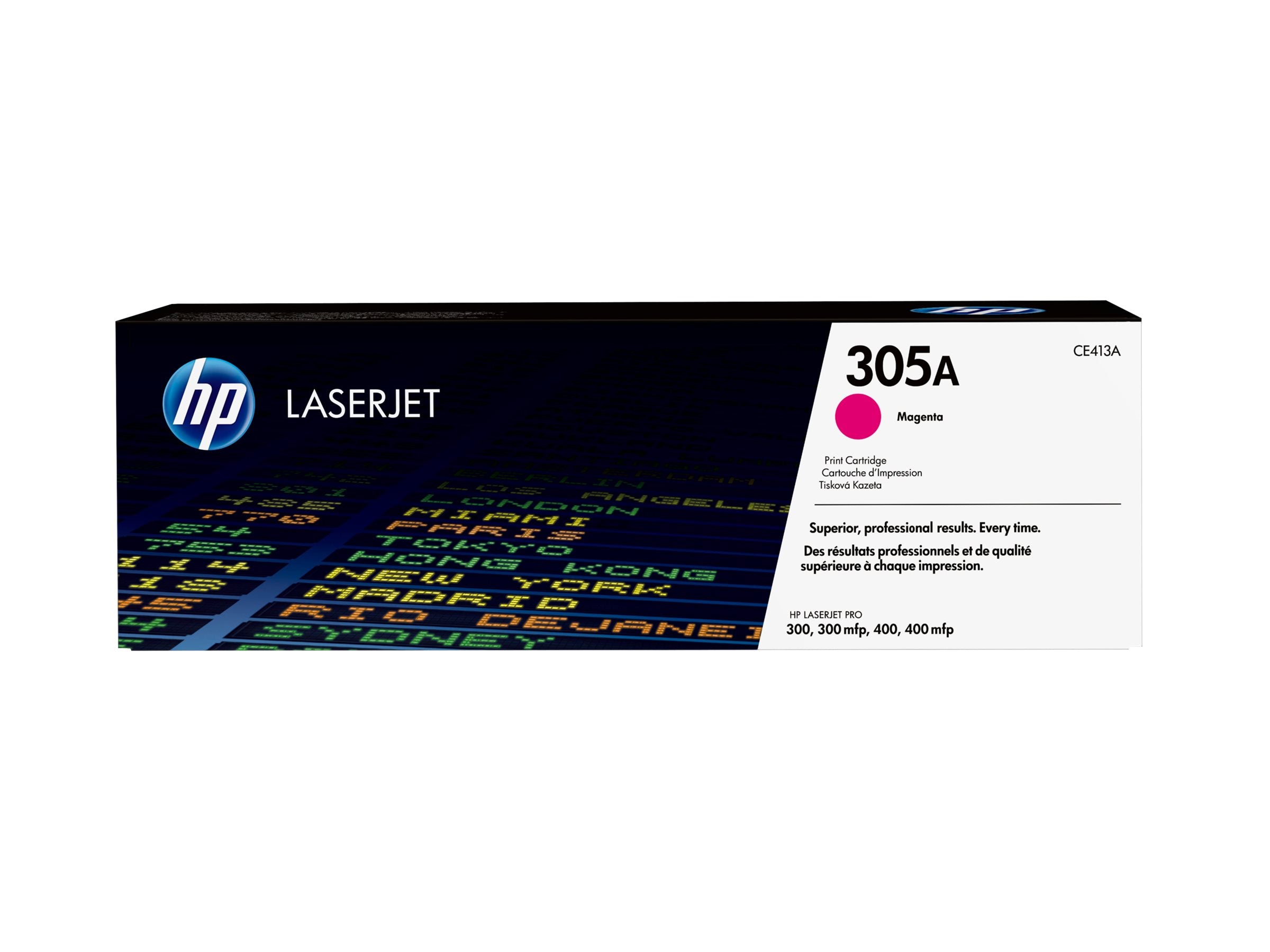 HP 305A original LaserJet Toner cartridge CE413A magenta Vorderansicht
