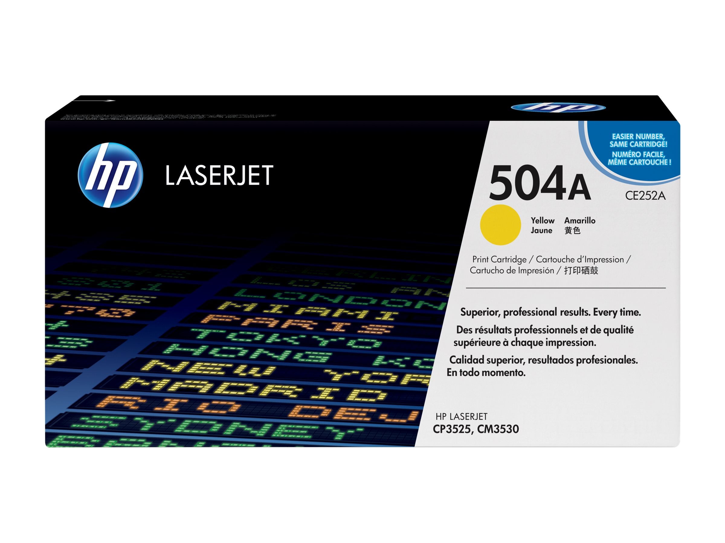 HP 504A Tonerpatrone CE252A Gelb Detailansicht