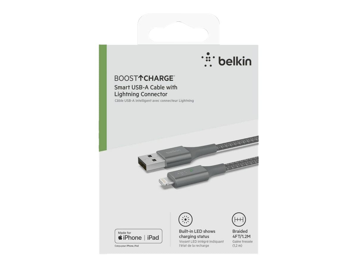 PARAT USB-A auf Lightning Connector Kabel mit LED-Anzeige 1,2m - Vorderansicht