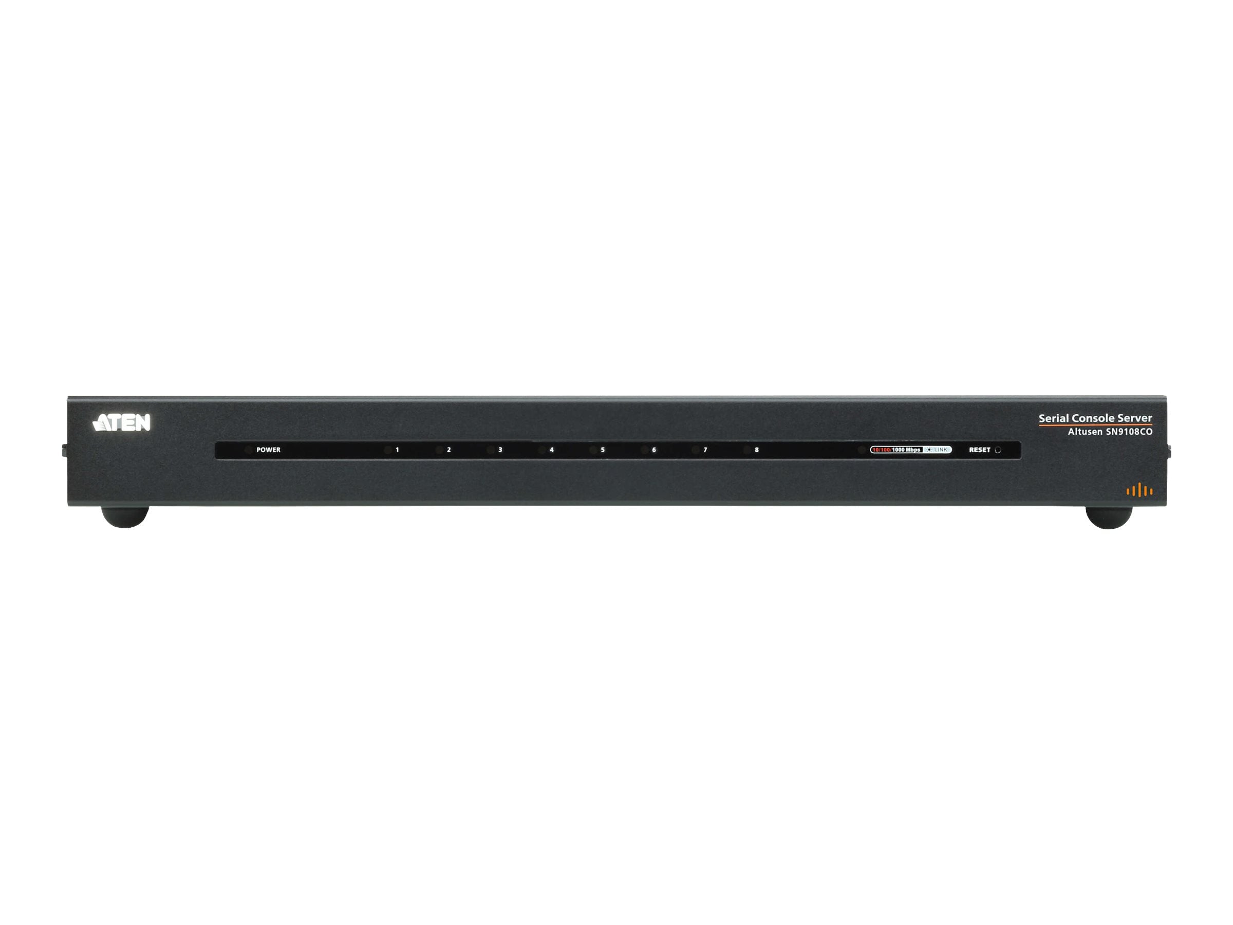 ATEN SN9108CO 8-Port Serial console server Vorderansicht