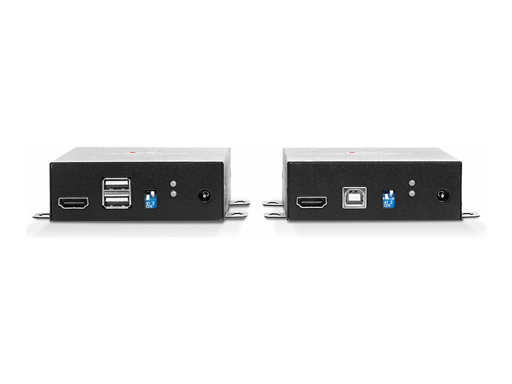 LINDY 300m Fibre Optic HDMI 18G & USB KVM Extender Anschlussmöglichkeiten